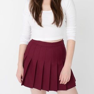 American Apparel maroon tennis skirt NWOT